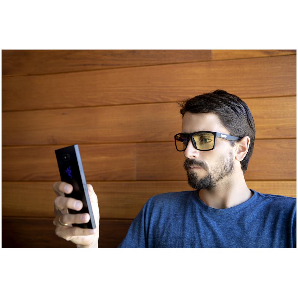 Occhiali Videogiochi E Computer | Modello: Intercept- Leggi Forza +2.5, Colore Del Cornice: Onyx, Tinta De Lenti: Ambra (blocca 65% Luce Blu E 100% Uv Luce) |luce Blu Bloccanti |lente Brevettata - Foto 8