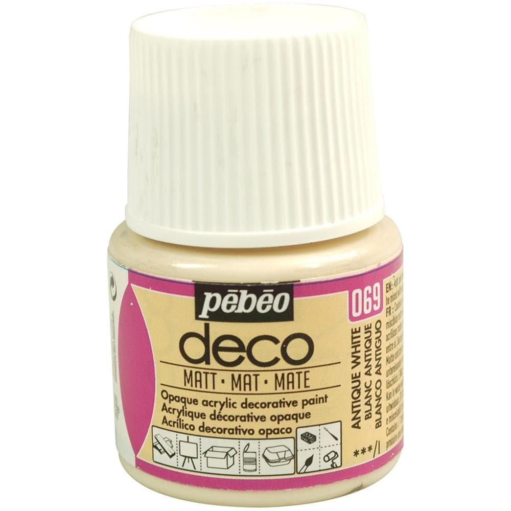 Pittura Acrilica Opaca - Bianco Antico - 45 Ml - Foto 1