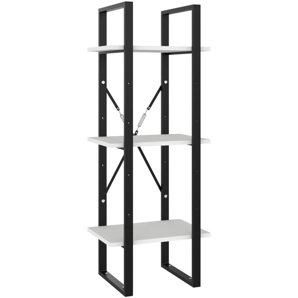 Libreria a 5 Ripiani Bianca 40x30x175 cm in Legno Multistrato - Foto 2