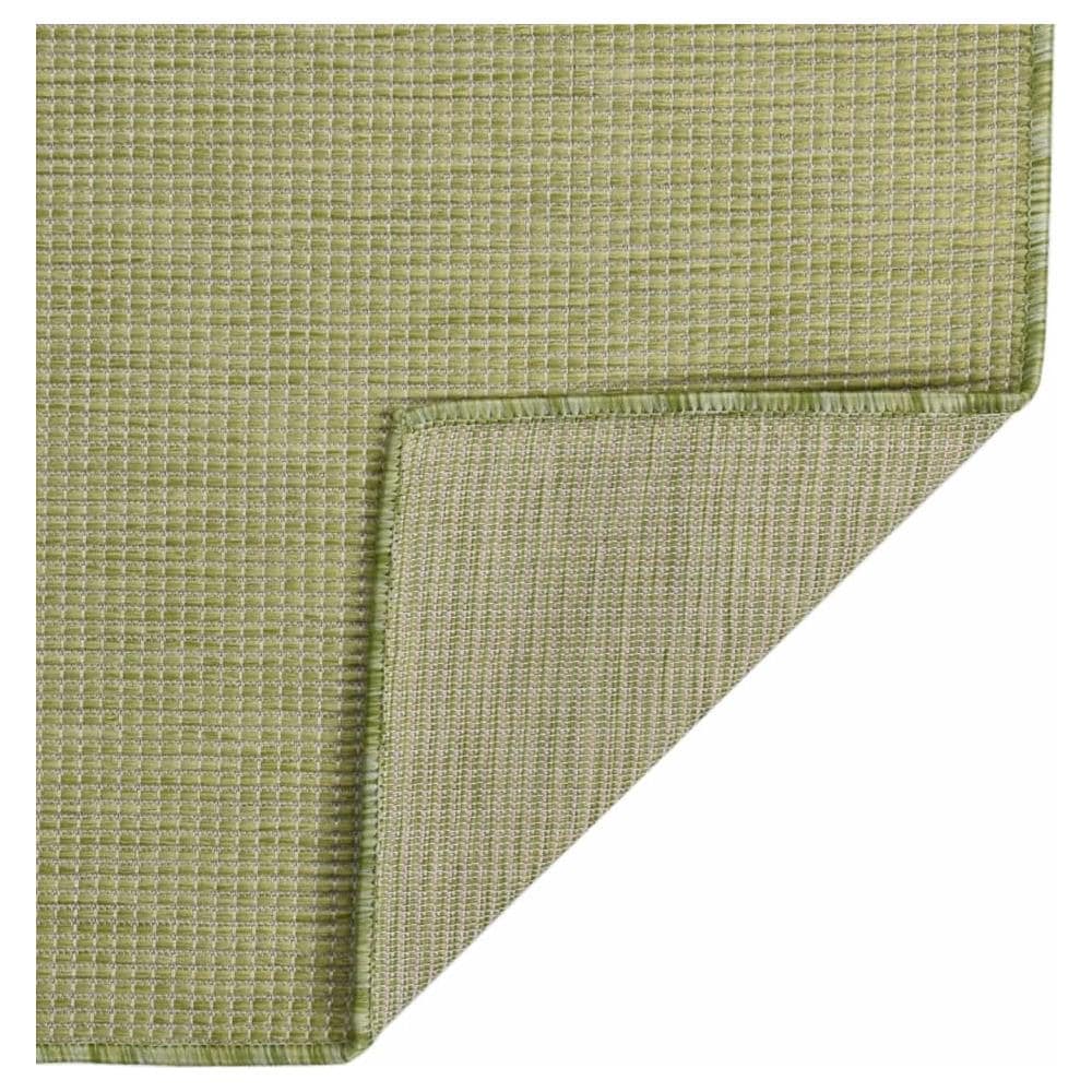 Tappeto Da Esterni A Tessitura Piatta 100x200 Cm Verde - Foto 2