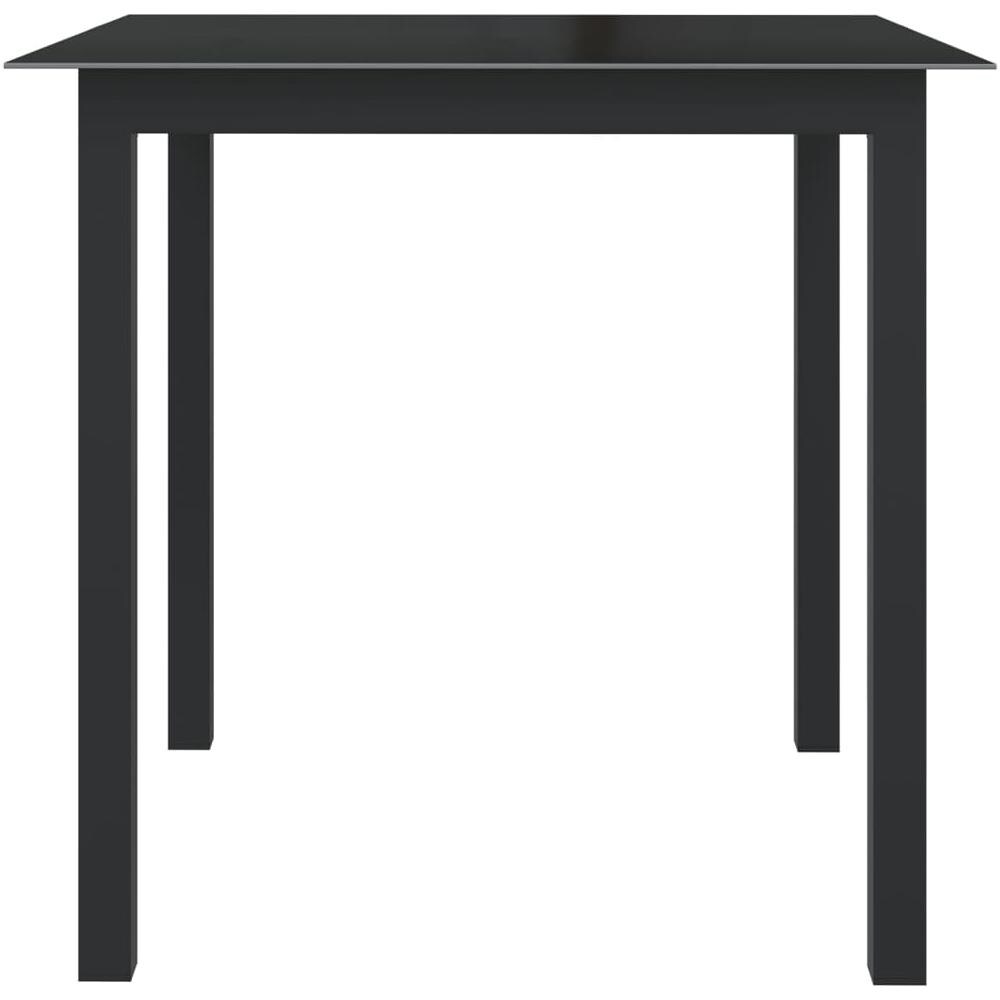 Set Mobili Da Pranzo Per Giardino 5 Pz In Alluminio Antracite - Foto 3