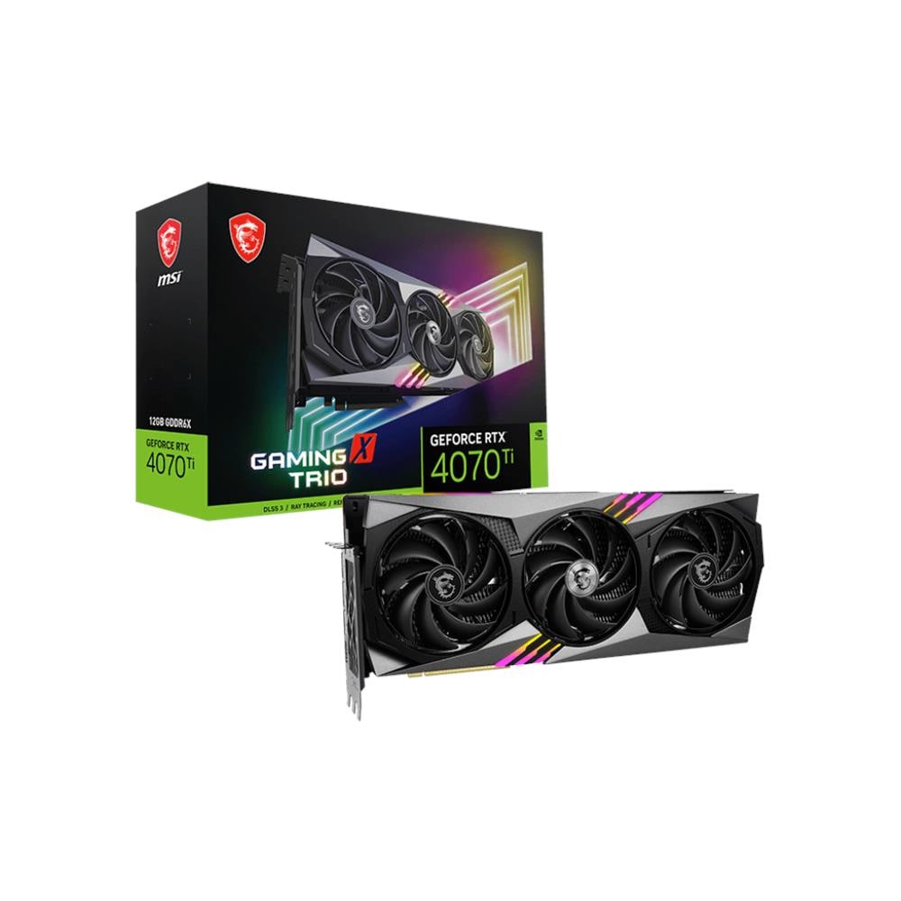 GeForce RTX 4070 Ti 12 GB GDDR6X Pci-E 3x DisplayPort / 1x HDMI Gaming X Trio - Foto 1