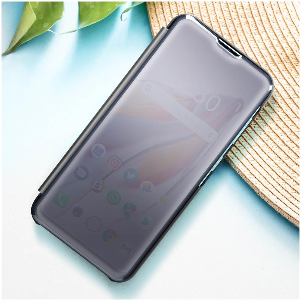 Custodia Clear View Per Xiaomi Redmi 12c Funzione Supporto Video Nera - Foto 5