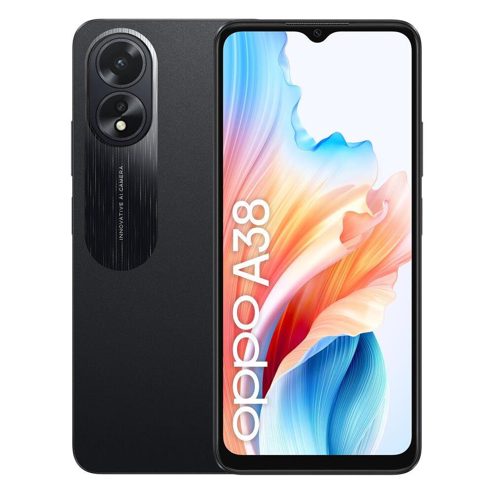 A38 Smartphone, AI Doppia Fotocamera 50+2MP, Selfie 5MP, Display 6.56” Batteria 5000mAh, RAM 4GB 128GB Glowing Black - Foto 1