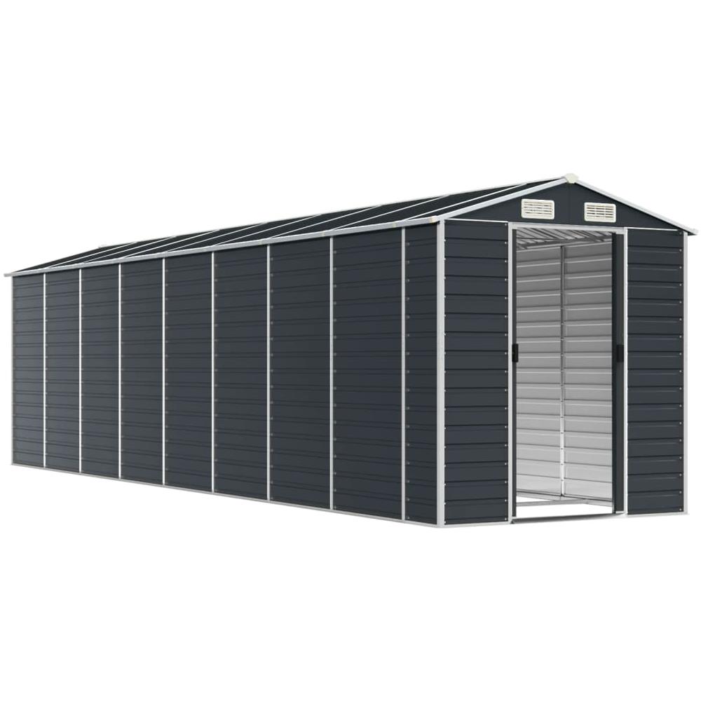 Capanno Da Giardino Antracite 191x725x198cm In Acciaio Zincato - Foto 3