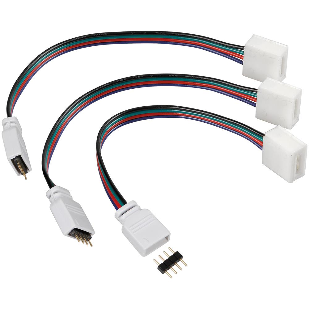Connect-3, Connettori Centralina Per Strisce A Led Rgb, Set 3 Pz - Foto 1