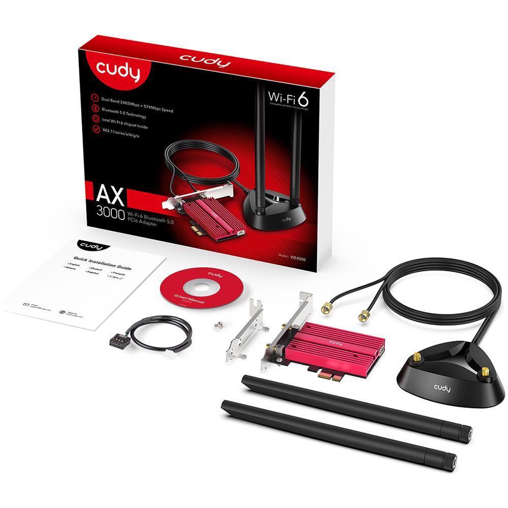 WE4000 scheda di rete e adattatore Interno WLAN / Bluetooth 2400 Mbit /s - Foto 4