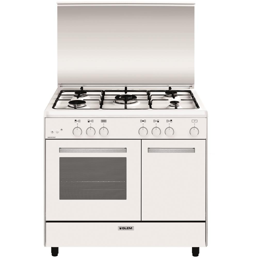 Cucina a Gas AR965GX 5 Fuochi Gas Forno a Gas Classe A Dimensioni 90x60 Colore Bianco Serie Alpha - Foto 1