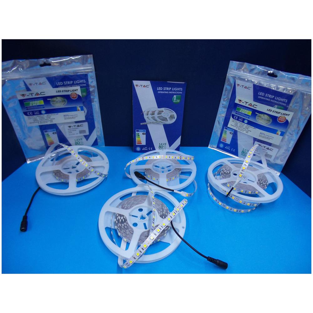Bobina Strip Led 5m Smd 5050 12v Vtac Luce Calda - Foto 1