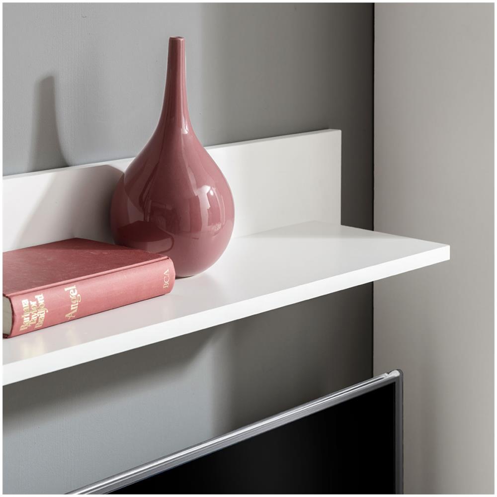 Set 4 Mobili Con Vetrina Nero Brillante Unità Tv E Luci A Led - Foto 3