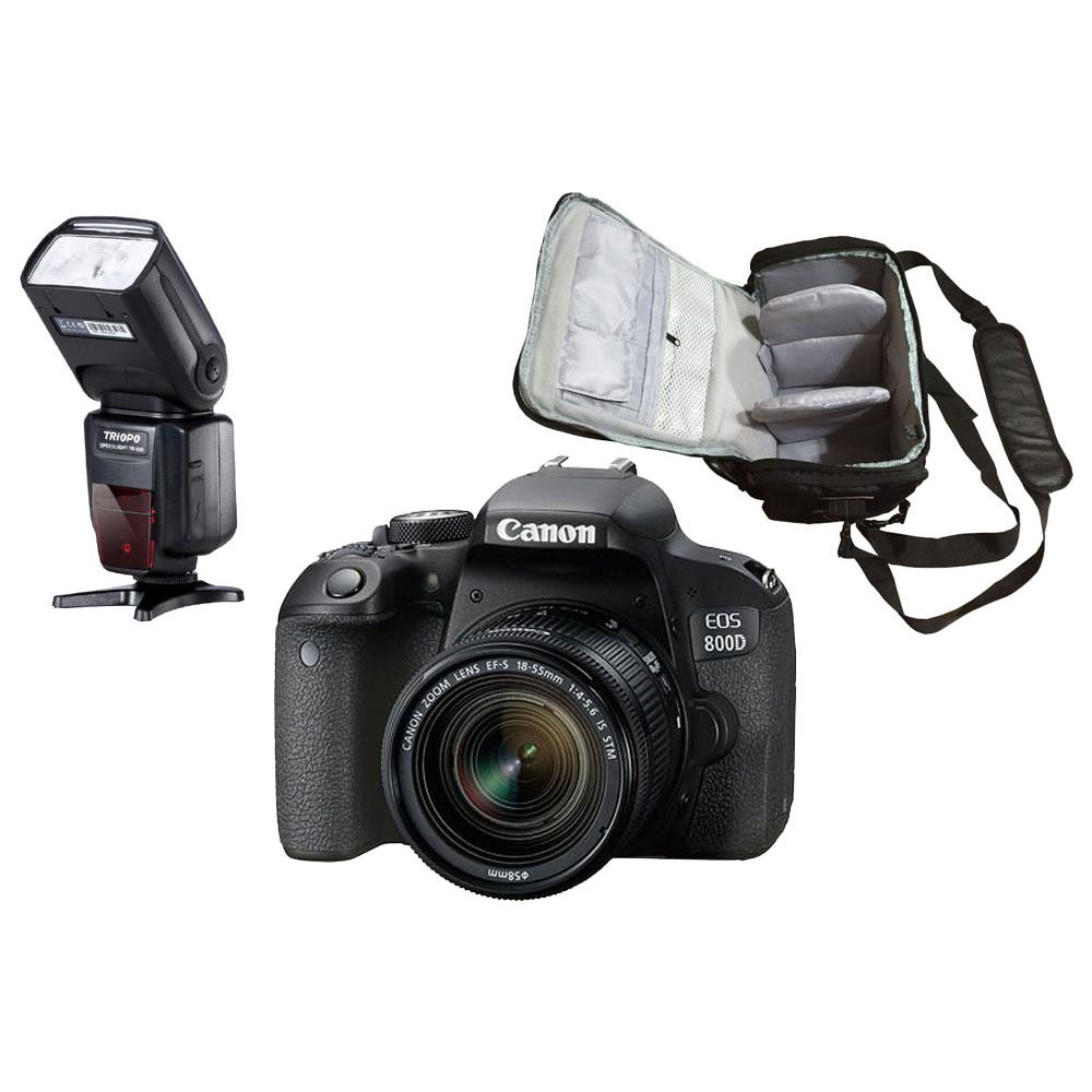 800d + Ef-s 18-55mm Is Stm + Borsa + Flash - Foto 1