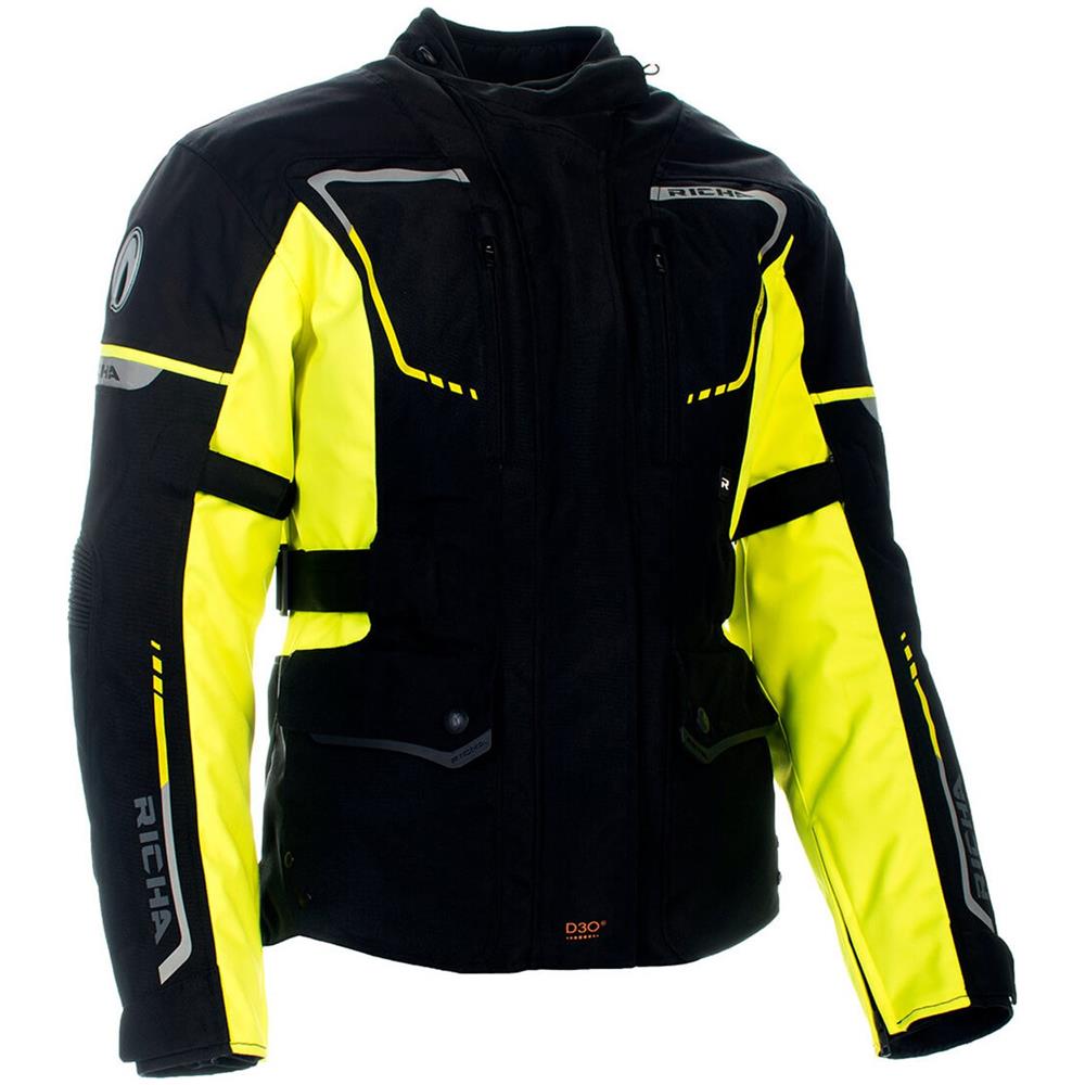 Giacca Impermeabile Moto Richa Phantom 2 Nero Fluorescent (l, Nero) - Foto 1