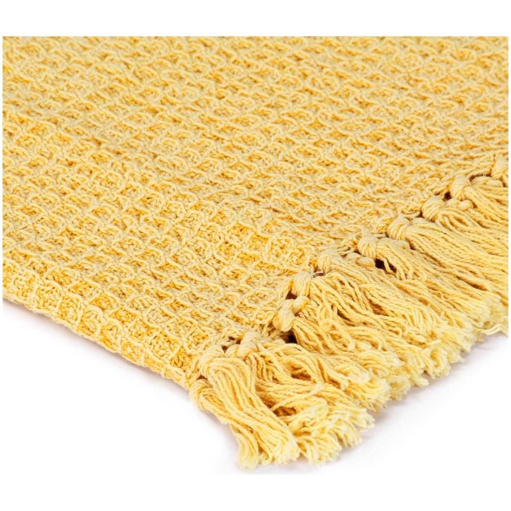 Copriletto In Cotone 220x250 Cm Giallo Senape - Foto 5