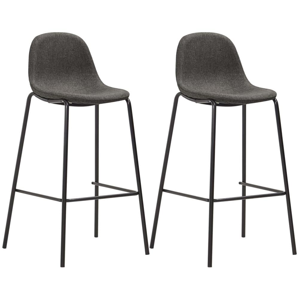 Set Da Bar 3 Pz In Tessuto Grigio Scuro - Foto 2