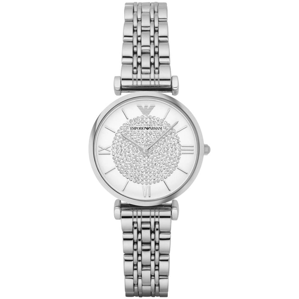 Ar1925 Cristallo Bianco Pavimenta Dial Acciaio Ladies Watch - Foto 1
