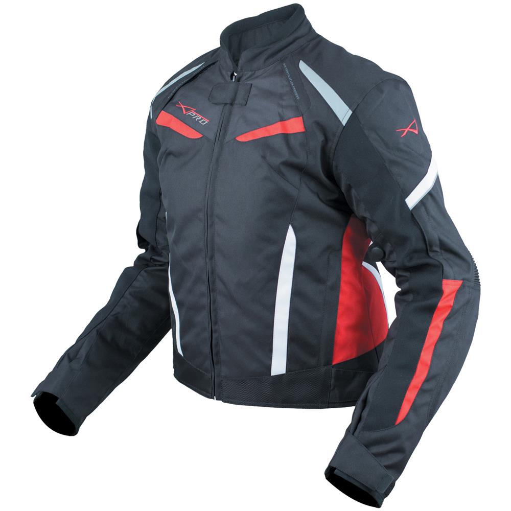 Moto Giacca Donna Sport Impermeabile Tessuto Riflettente Rosso Xs - Foto 2