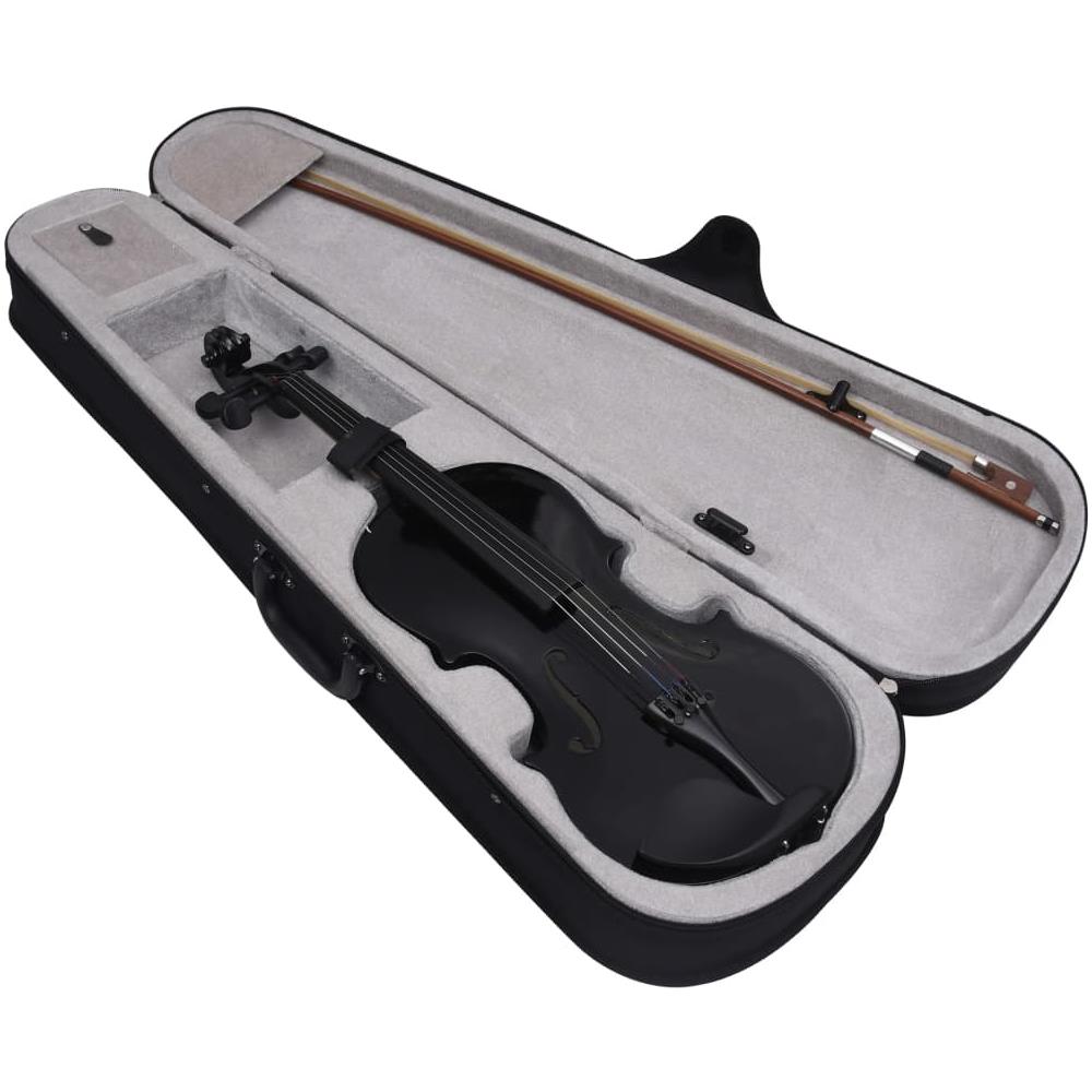 Set Completo Violino Con Arco E Mentoniera Nero 4/4 - Foto 2