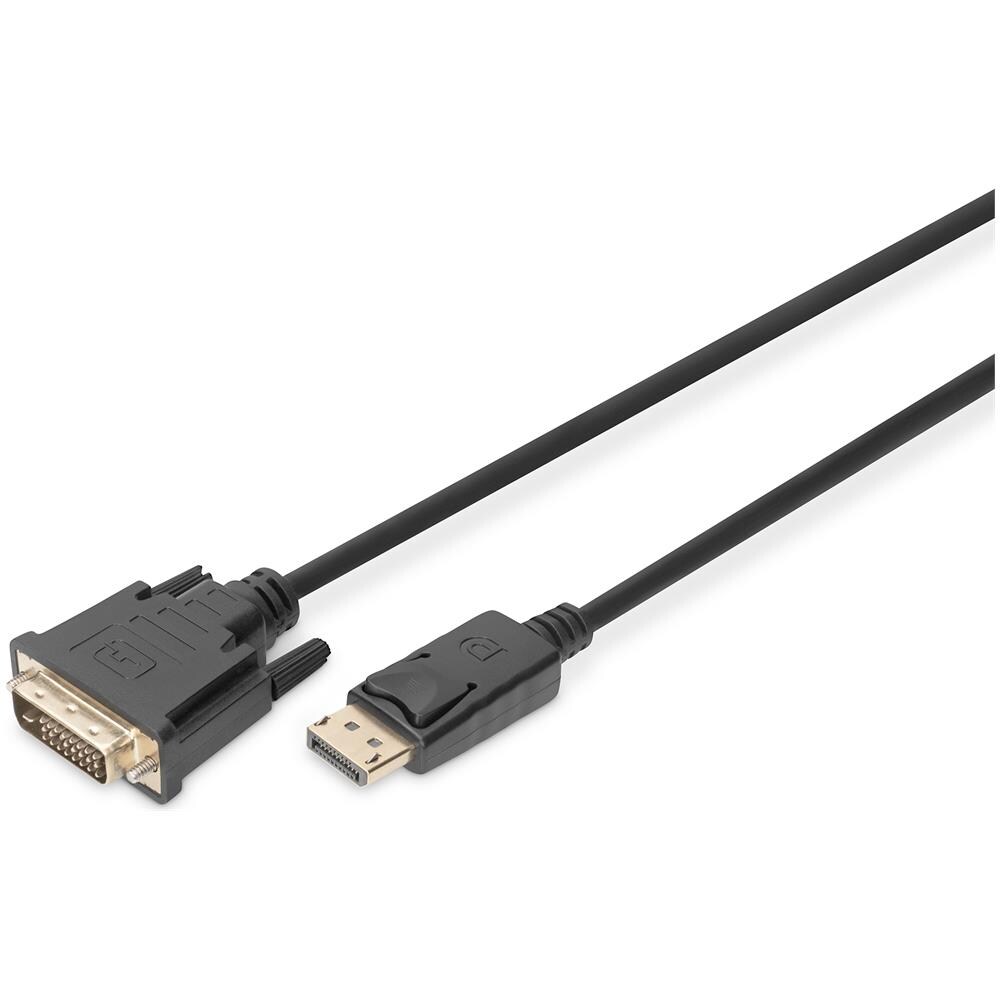 DP - DVI-D CABLE 3M BLACK DP - DVI W /INTERLOCK DP 1.1A - Foto 1