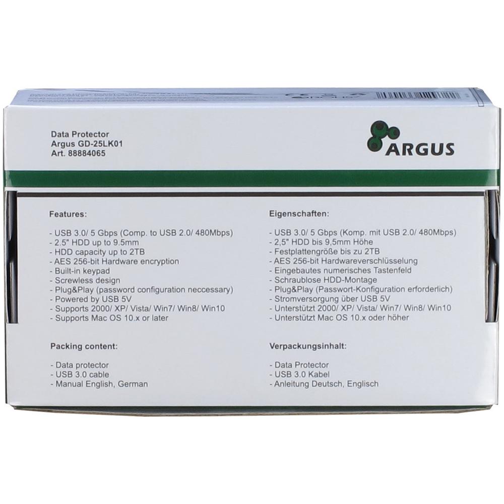 GD-25LK01, 3.0 (3.1 Gen 1) , Femmina, HDD, SATA, Seriale ATA II, Serial ATA III, USB, Alluminio, Nero - Foto 10