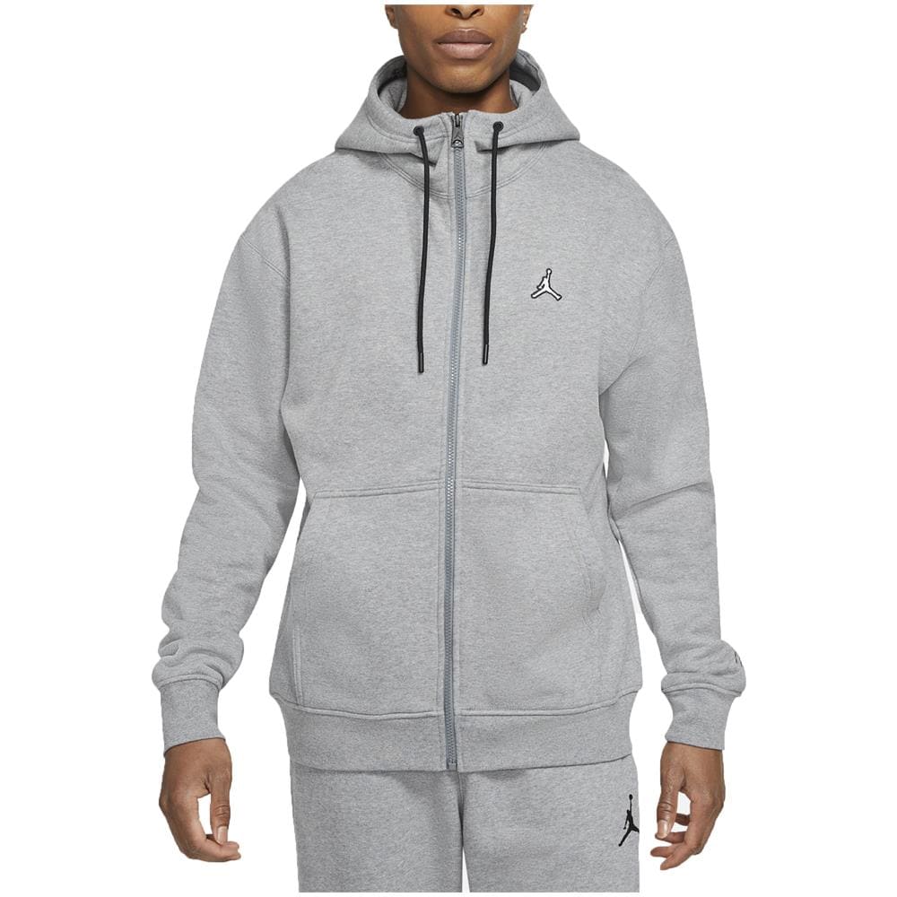 Felpa Da Uomo Con Cappuccio E Full Zip Essentials Grigia Taglia L Cod Da9810-091 - Foto 1