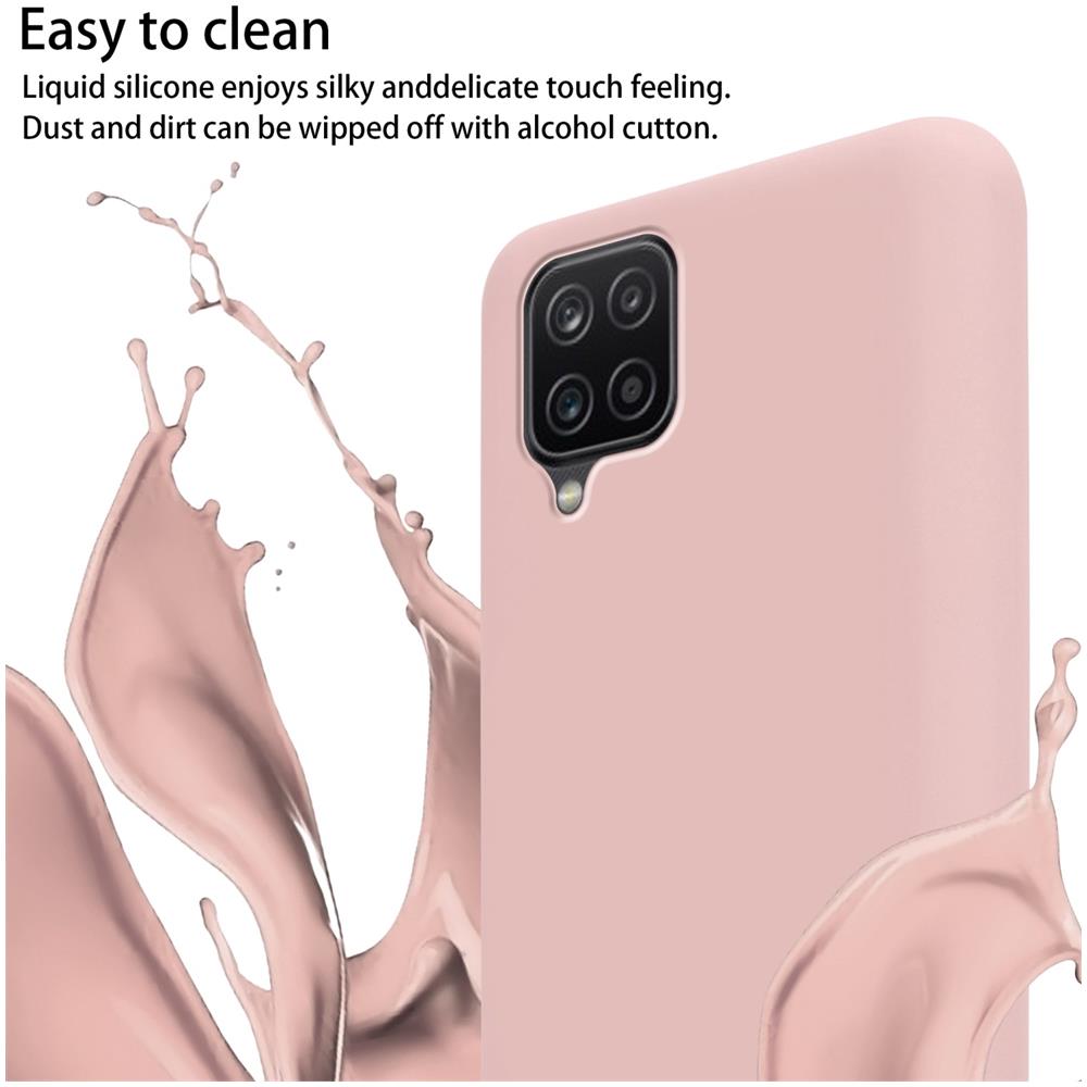 Catena Di Telefoni Cellulari Compatibile Con Samsung Galaxy A12 / M12 In Liquid Rosa - Coperchio Di Protezione In Silicone Con Cordino Regolabile In Lunghezza - Foto 2
