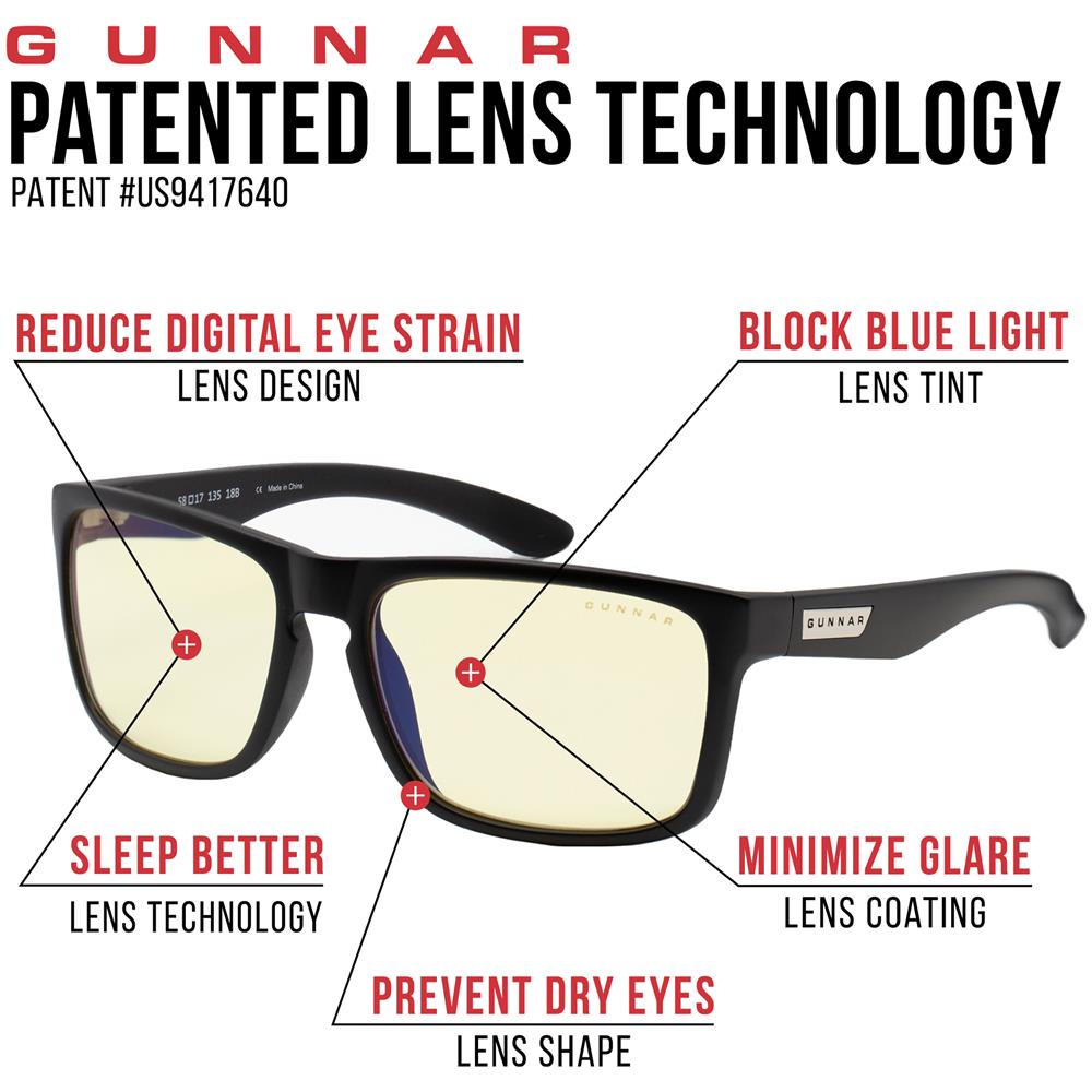 Occhiali Videogiochi E Computer | Modello: Intercept- Leggi Forza +2.0, Colore Del Cornice: Onyx, Tinta De Lenti: Ambra (blocca 65% Luce Blu E 100% Uv Luce) |luce Blu Bloccanti |lente Brevettata - Foto 2