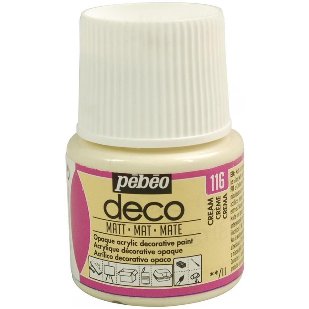 Pittura Acrilica Opaca - Crema - 45 Ml - Foto 1