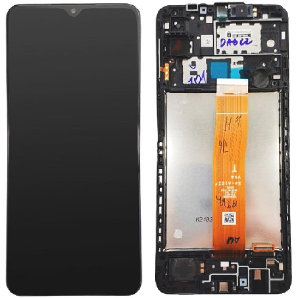 Ricambio Originale Lcd Touch Frame Gh82-26485a Gh82-26486a Galaxy A12 2021 Sm-a127 Sm-a125 Nero Originale Service Pack - Foto 1