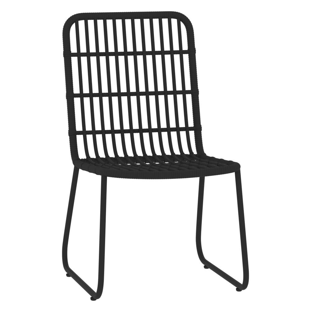 Set Da Pranzo Per Giardino 7 Pz Con Cuscini Nero - Foto 2