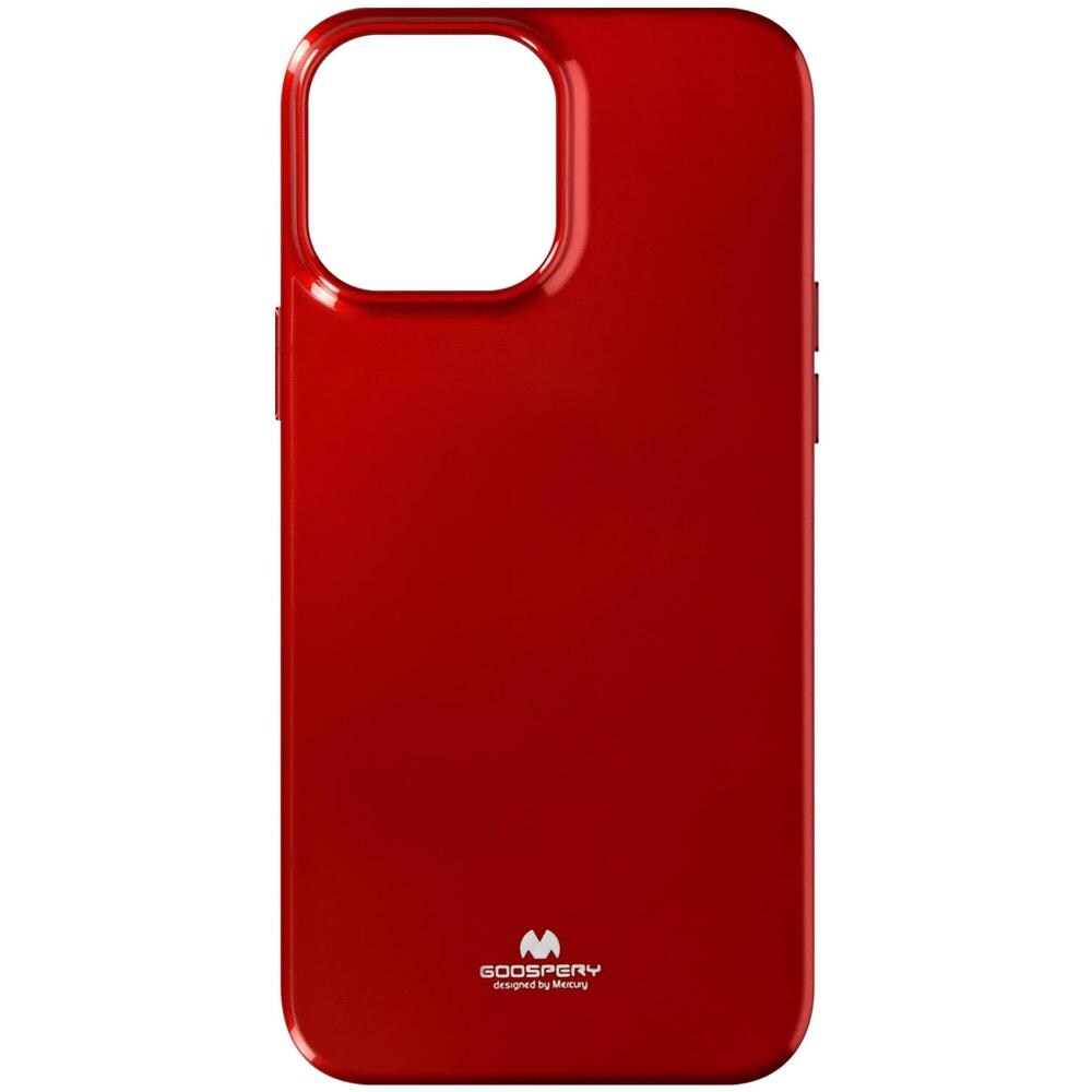 Cover Iphone 13 Pro Silicone Effetto Metallizzato Mercury I Jelly Rossa - Foto 1