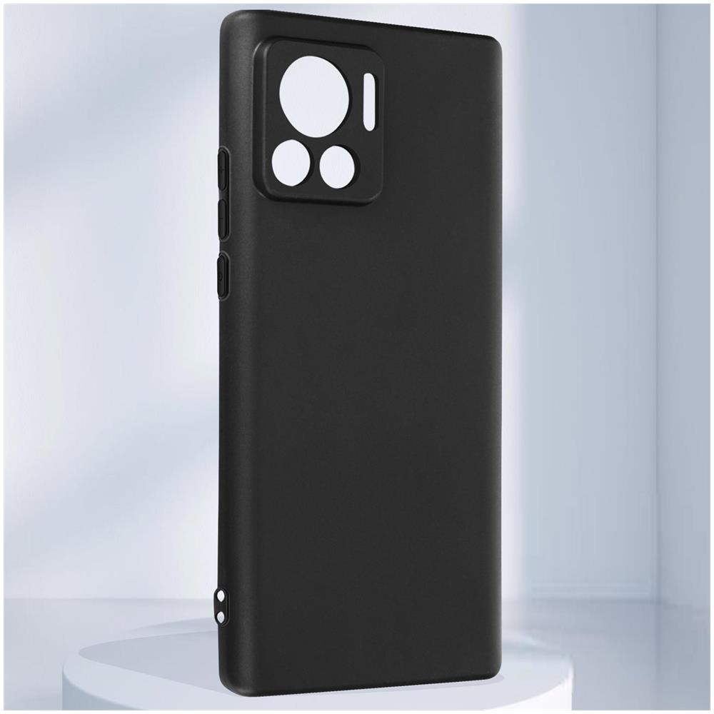 Cover Per Motorola Edge 30 Ultra Silicone Finitura Opaca Anti-macchie Nera - Foto 11