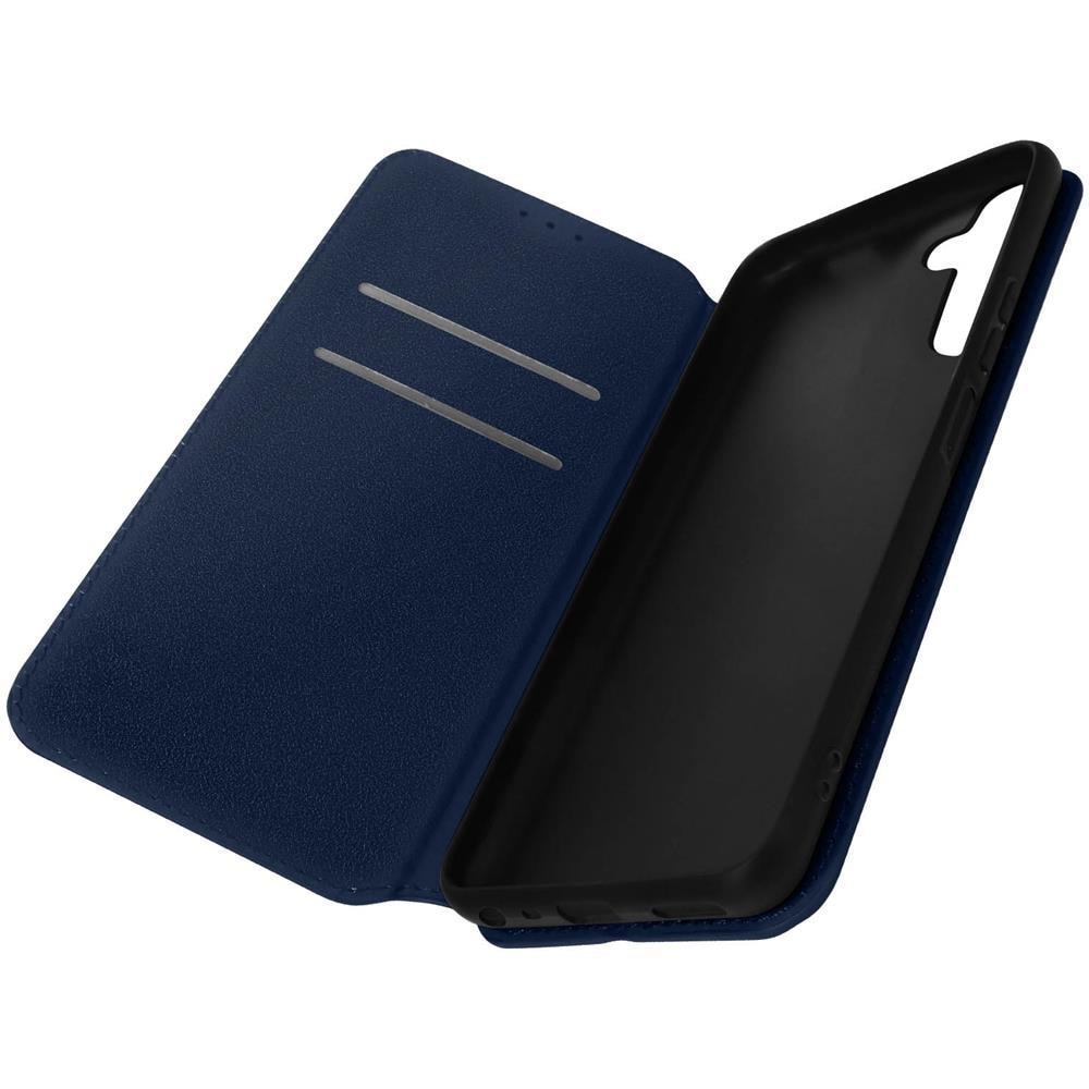 Custodia Per Samsung Galaxy A14 5g E 4g Portafoglio Funzione Supporto Video Blu - Foto 1