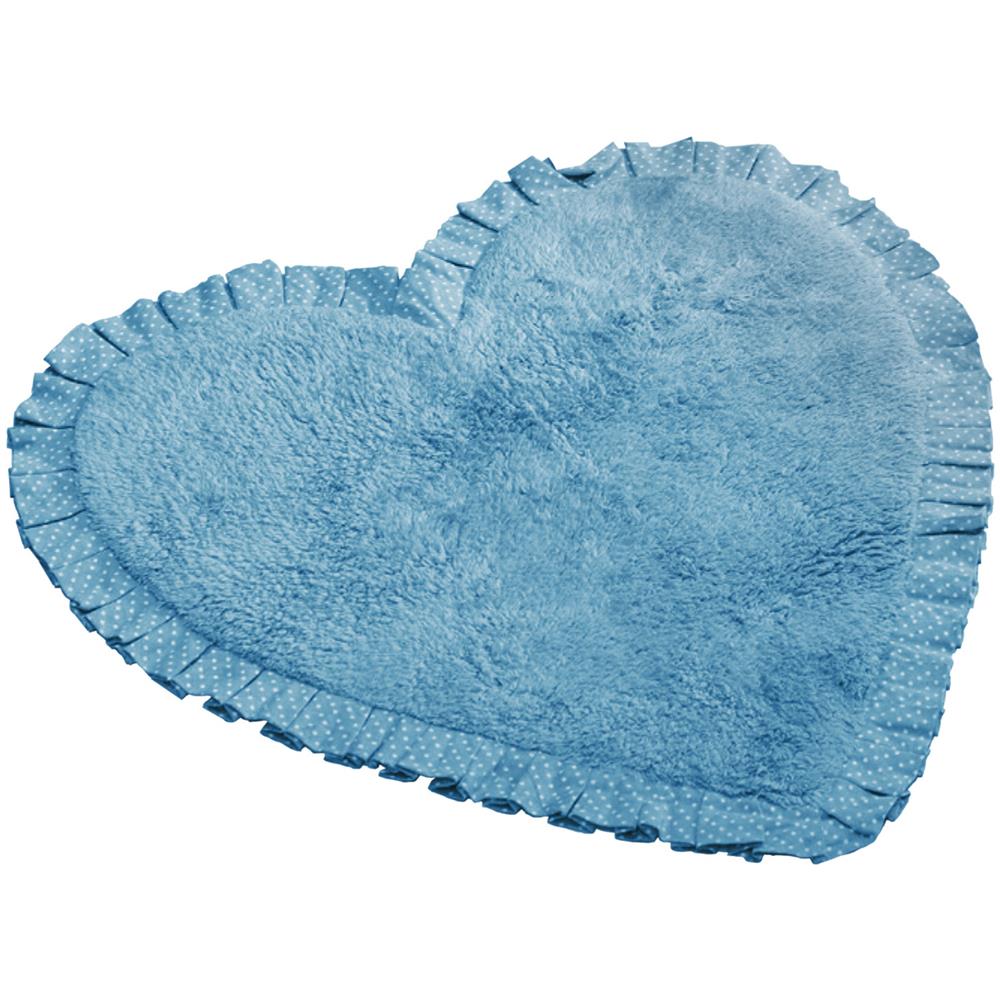 Tappeto Bagno Doccia Spugna Tappetino Assorbente Cotone Pelo Corto Mod. Matilde Matilde Azzurro - Foto 1