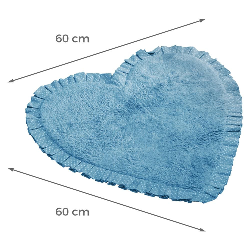 Tappeto Bagno Doccia Spugna Tappetino Assorbente Cotone Pelo Corto Mod. Matilde Matilde Azzurro - Foto 5