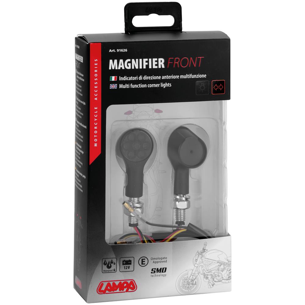 Magnifier Front, Indicatori Di Direzione A Led E Luce Di Posizione Anteriori - 12v Led - Foto 2