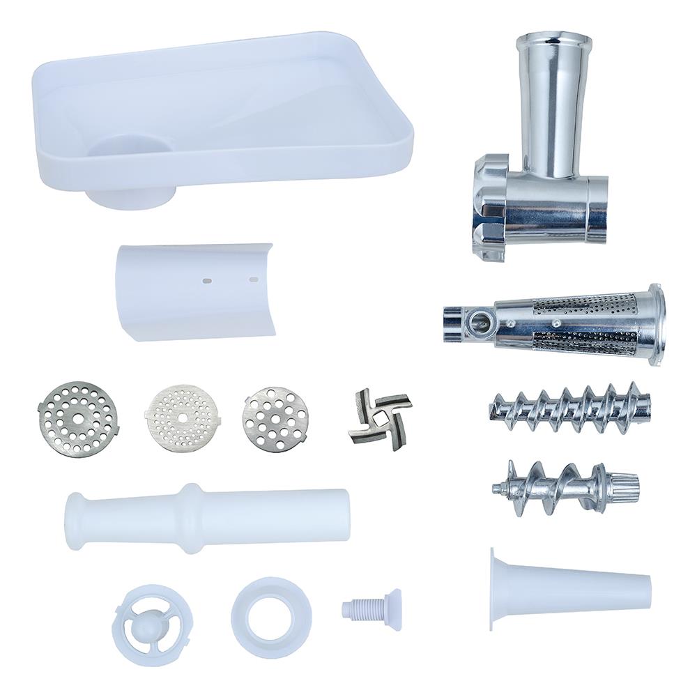 118420214 tritacarne 250 W Grigio, Stainless steel, Bianco - Foto 4