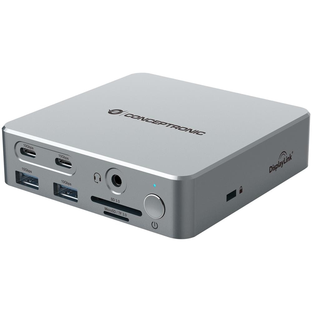 DONN25G Replicatore di Porte e Docking Station Per Laptop Cablato USB 3.2 Gen 2 (3.1 Gen 2) Type-C Argento - Foto 1