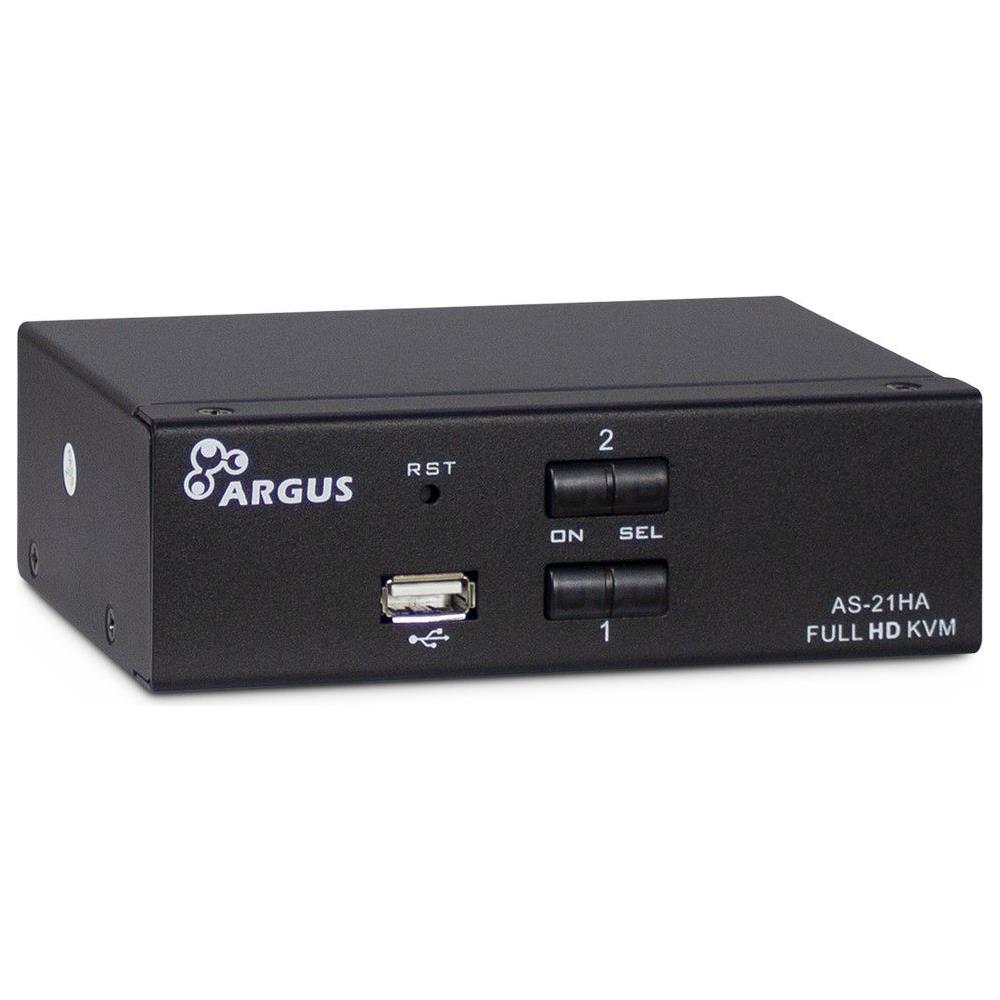 AS-21HA HDMI switch per keyboard-video-mouse (kvm) Nero - Foto 1