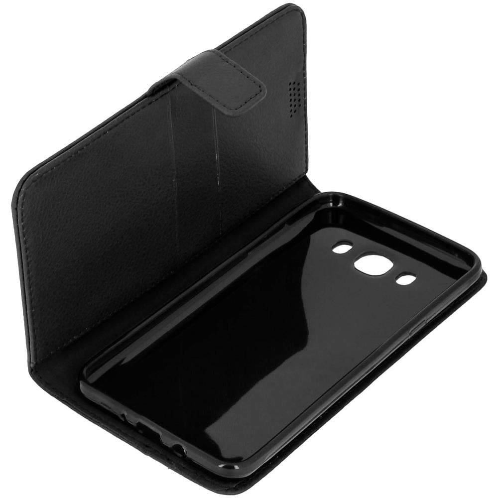 Custodia Portafoglio Stand Case Per Samsung Galaxy J7 2016 - Nera - Foto 1