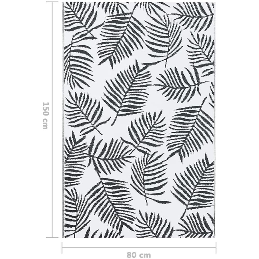 Tappeto Da Esterni Bianco E Nero 80x150 Cm In Pp - Foto 8