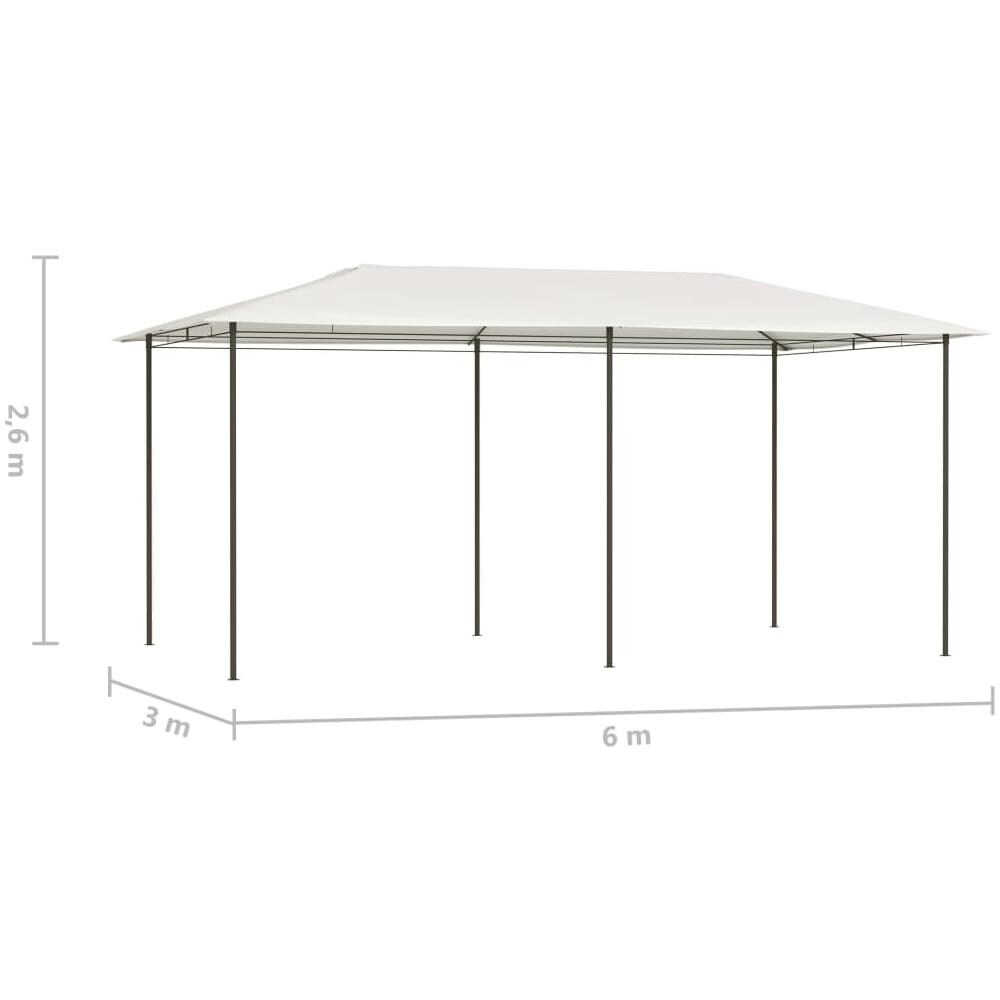 Gazebo 2,98x5,3x2,59 m Crema 160 g /m² - Foto 4