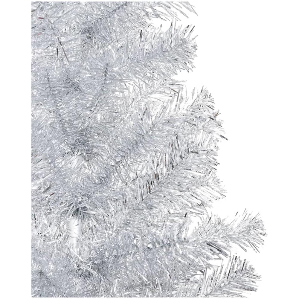 Set Albero Natale Artificiale LED e Palline Argento 180 cm PET - Foto 2