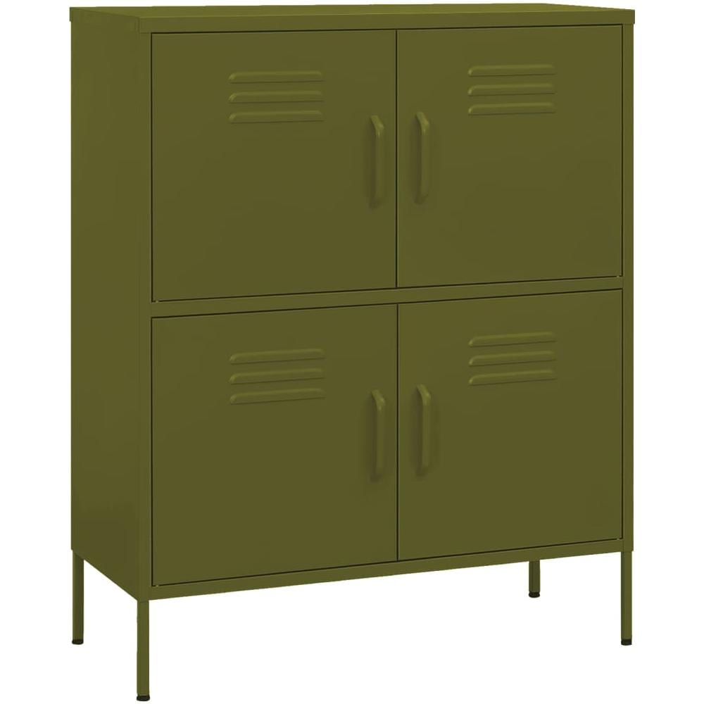 Armadietto Verde Oliva 80x35x101,5 Cm In Acciaio - Foto 2