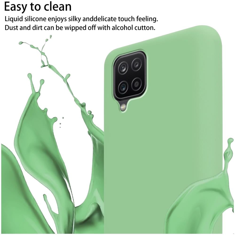 Catena Di Telefoni Cellulari Compatibile Con Samsung Galaxy A12 / M12 In Liquid Verde Chiaro - Coperchio Di Protezione In Silicone Con Cordino Regolabile In Lunghezza - Foto 2