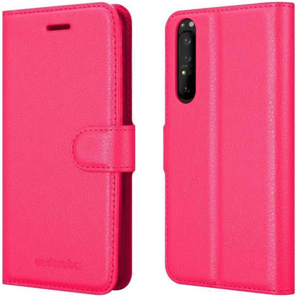Custodia Compatibile Con Sony Xperia 1 Ii (2. Version) In Rosa Vivo - Coperchio Protettiva Con Chiusura Magnetica, Funzione Stand E Tasca Per Le Carte - Foto 8