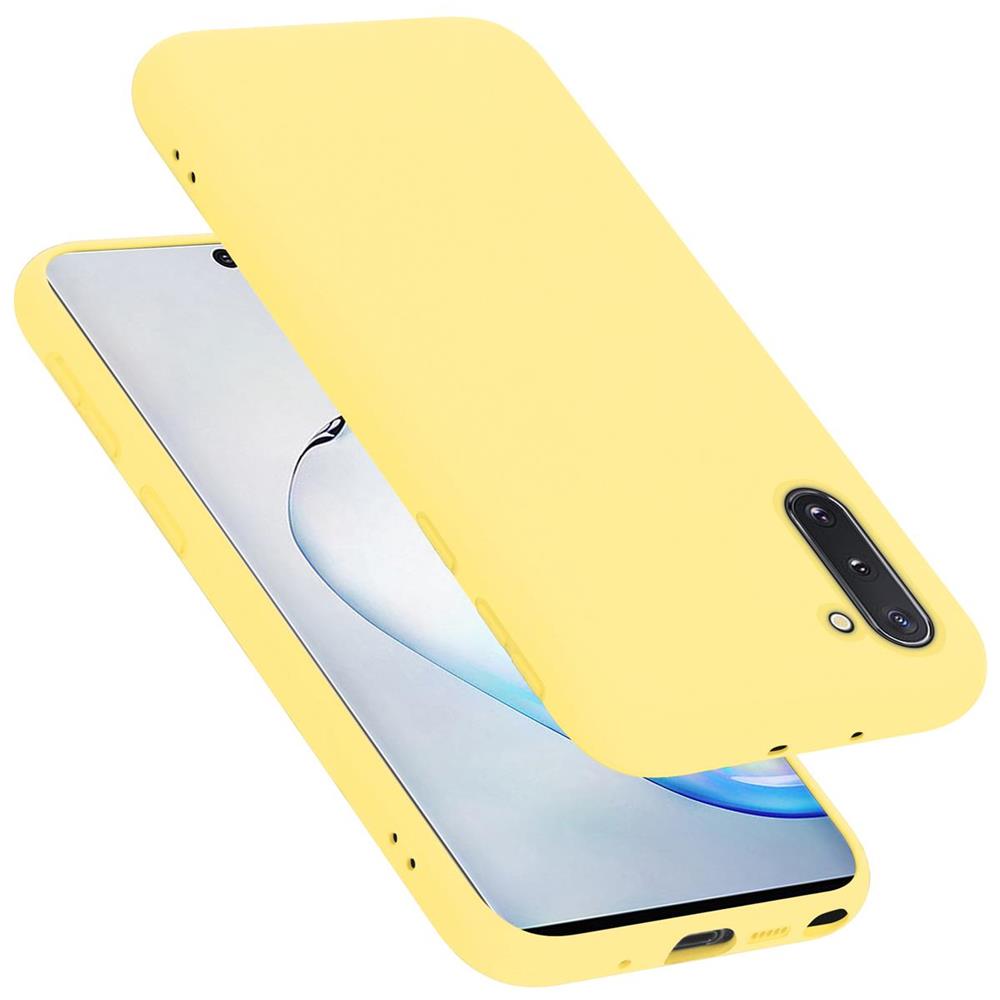 Cadorabo Custodia Compatibile Con Samsung Galaxy Note 10 In Liquid Giallo - Coperchio Protettivo In Silicone Tpu Flessibile - Foto 1