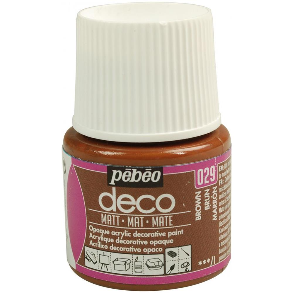 Pittura Acrilica Opaca - Marrone - 45 Ml - Foto 1