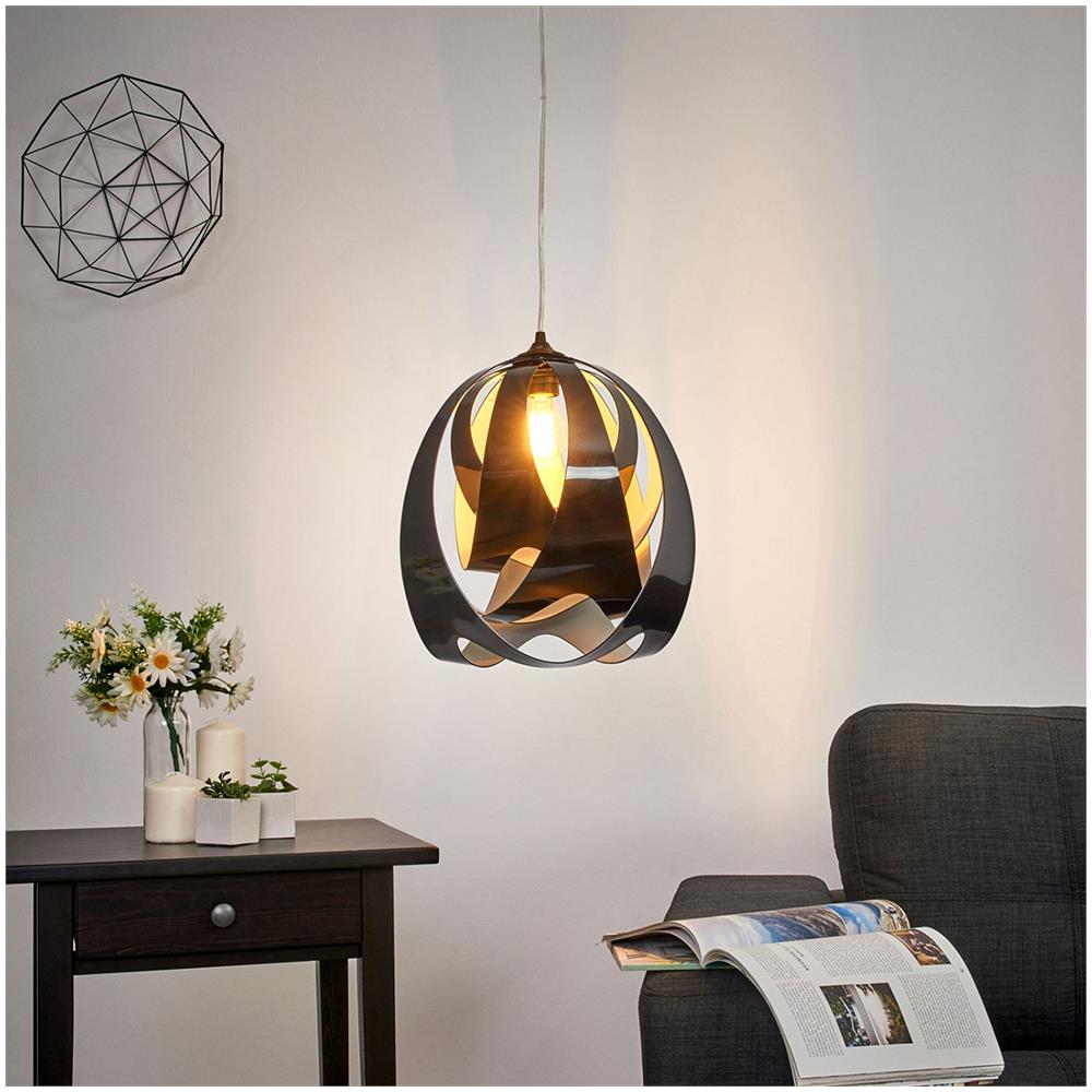 Lampada A Sospensione Goccia Nero 1830xø300 Mm - Foto 5