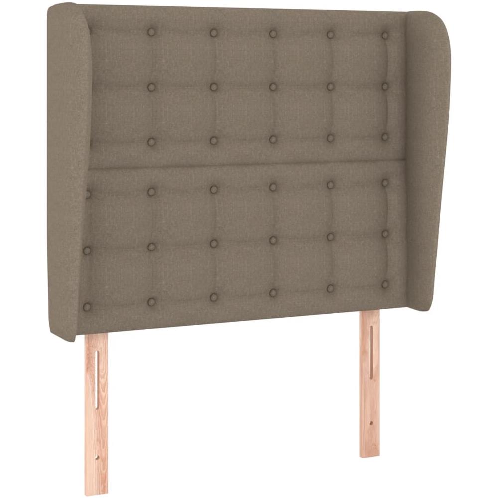 Testiera Ad Orecchio Tortora 93x23x118/128 Cm In Tessuto - Foto 2
