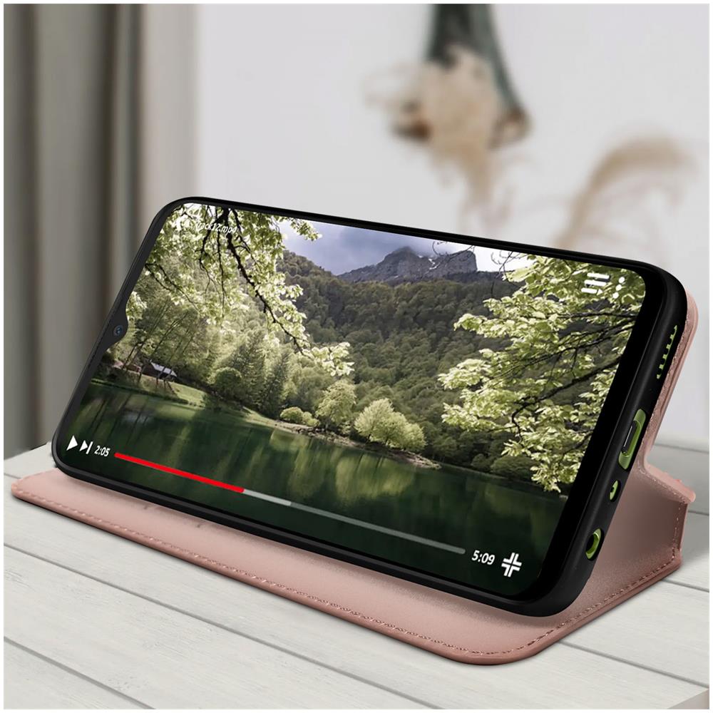 Custodia Per Samsung Galaxy A14 5g E 4g Portafoglio Funzione Supporto Video Rosa - Foto 2